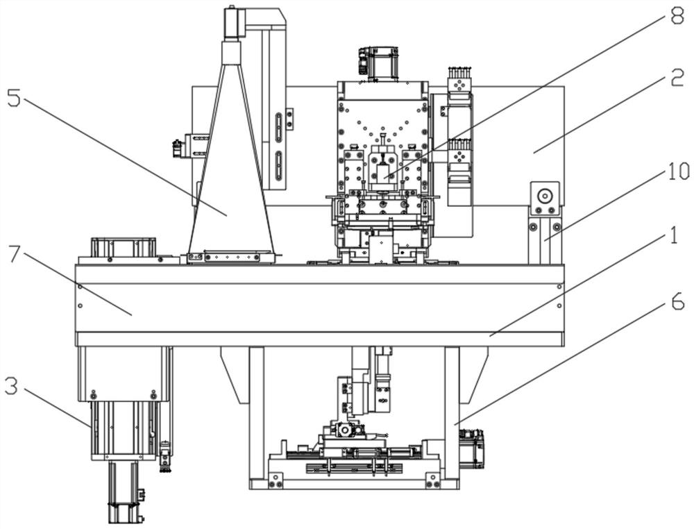 Full-automatic wafer splitting equipment based on visual pre-correction positioning
