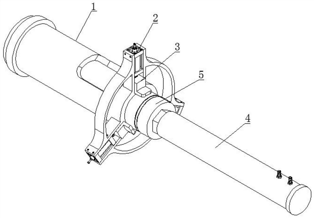 Die-casting machine charging barrel and injection rod