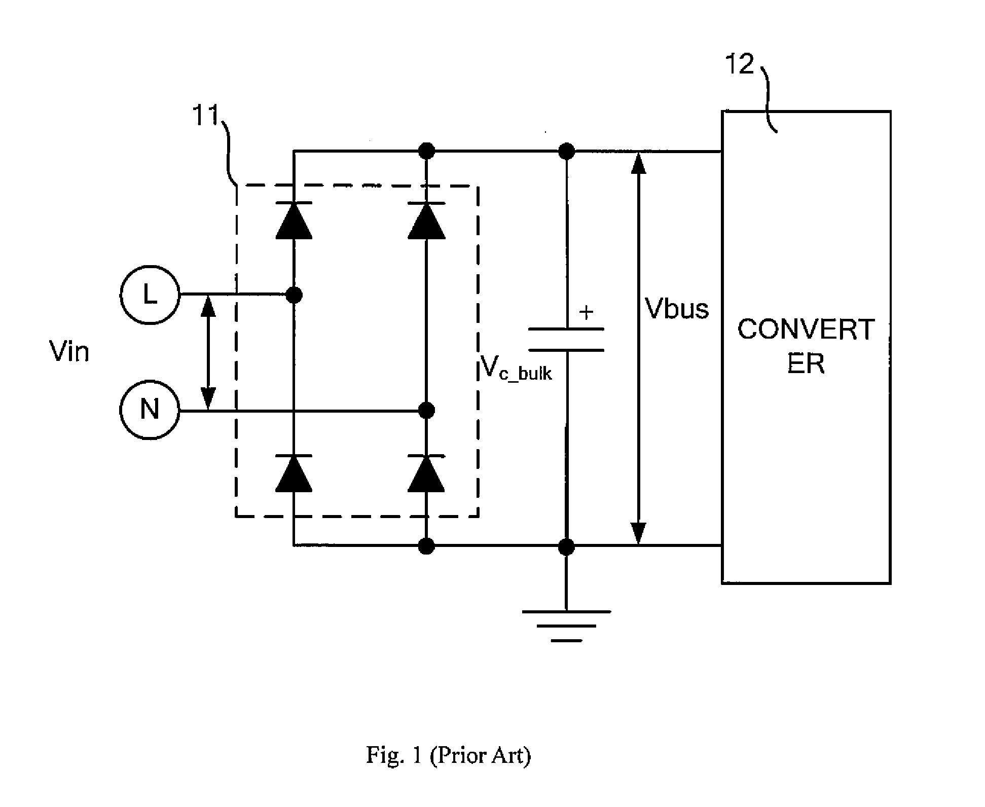 Switching power supply and method for controlling voltage of bulk capacitor in the same