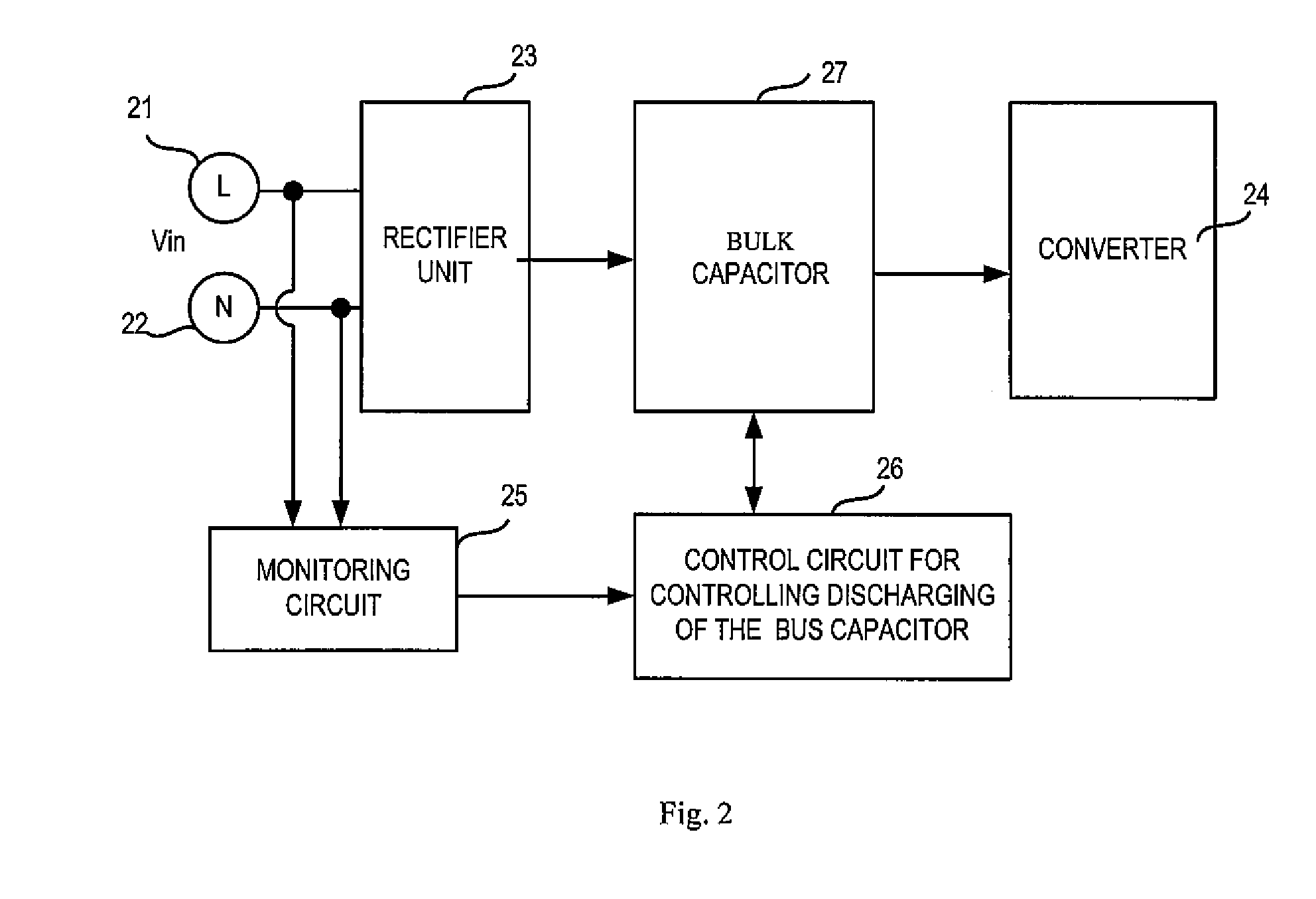 Switching power supply and method for controlling voltage of bulk capacitor in the same