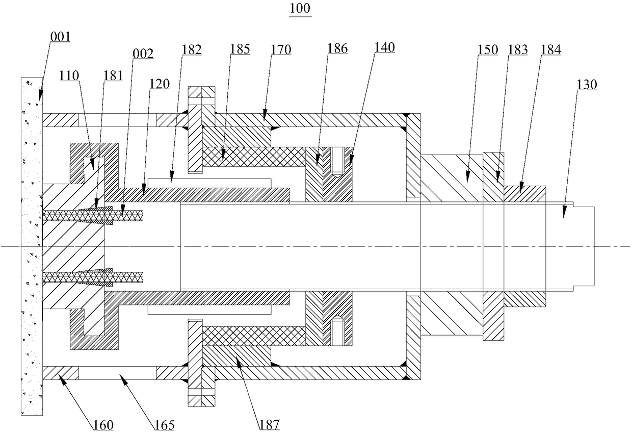 Hanging and buckling type anchor cable tensioning machine and anchor cable secondary tensioning system