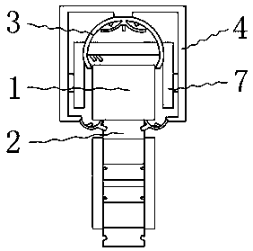 Automatic washing and blow-drying device for storage battery