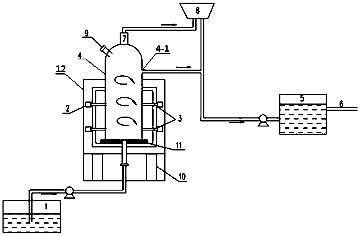 Method for treating cattle manure fermented digested effluent by microwave/hydrogen peroxide