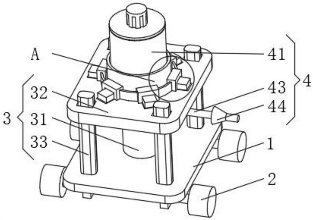 Gluing device and gluing method for building decoration