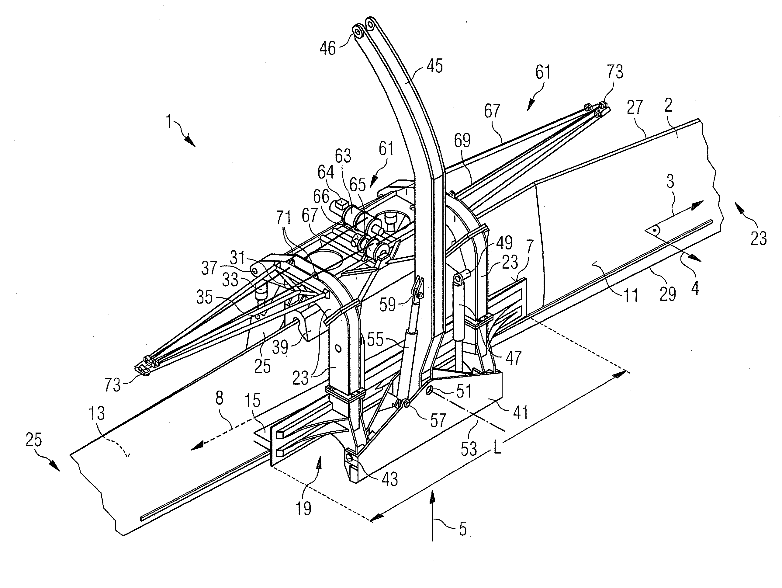 Clamp for clamping a blade for a wind turbine and method of installing wind turbine blades