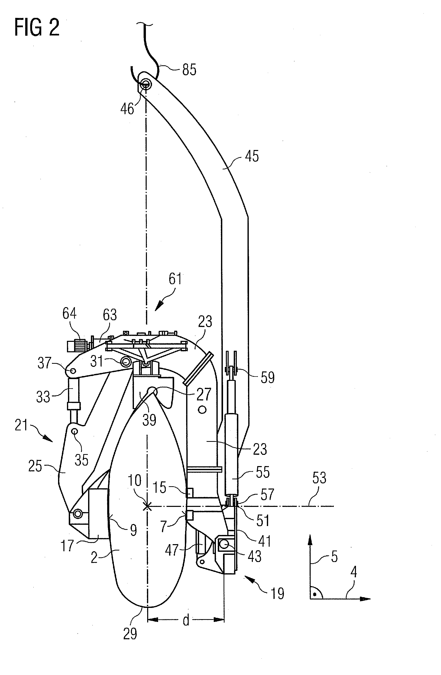 Clamp for clamping a blade for a wind turbine and method of installing wind turbine blades