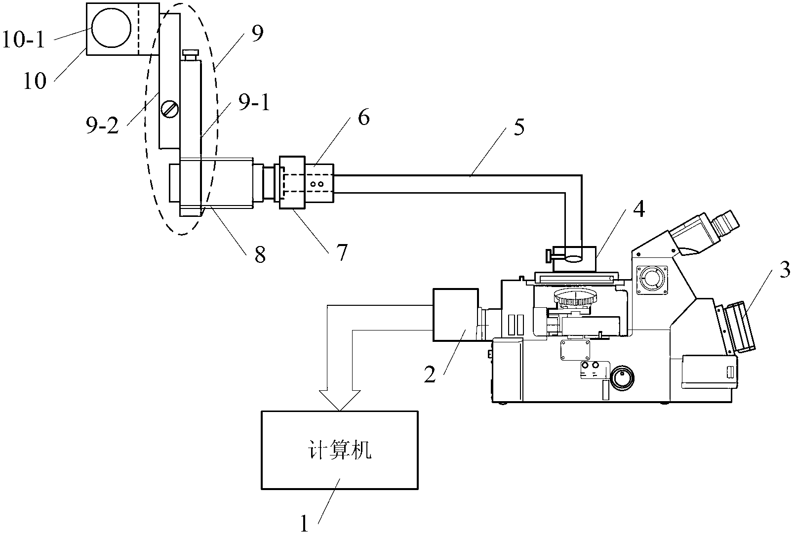 Structural dynamic defective optical fiber microscopic monitoring device