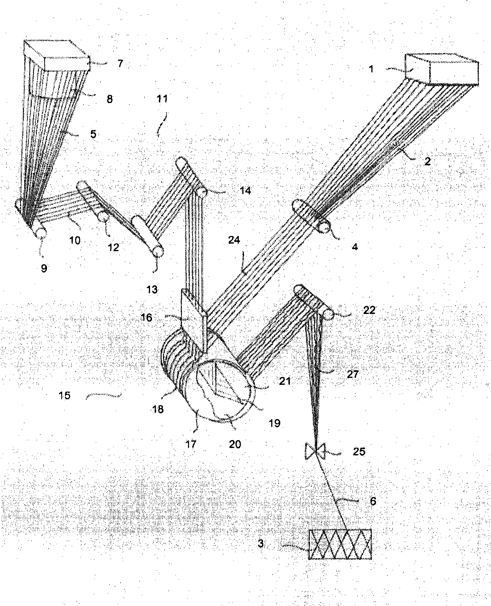 Process and device for manufacturing a composite strand