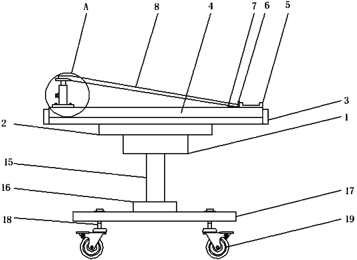 Adjustable furniture design worktable