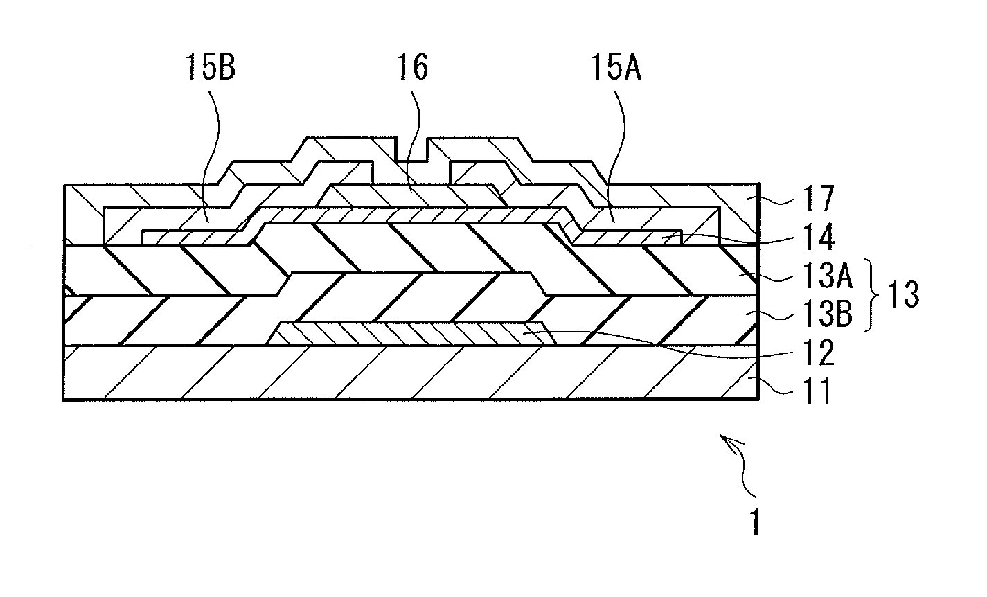 Thin film transistor, display device, and electronic device