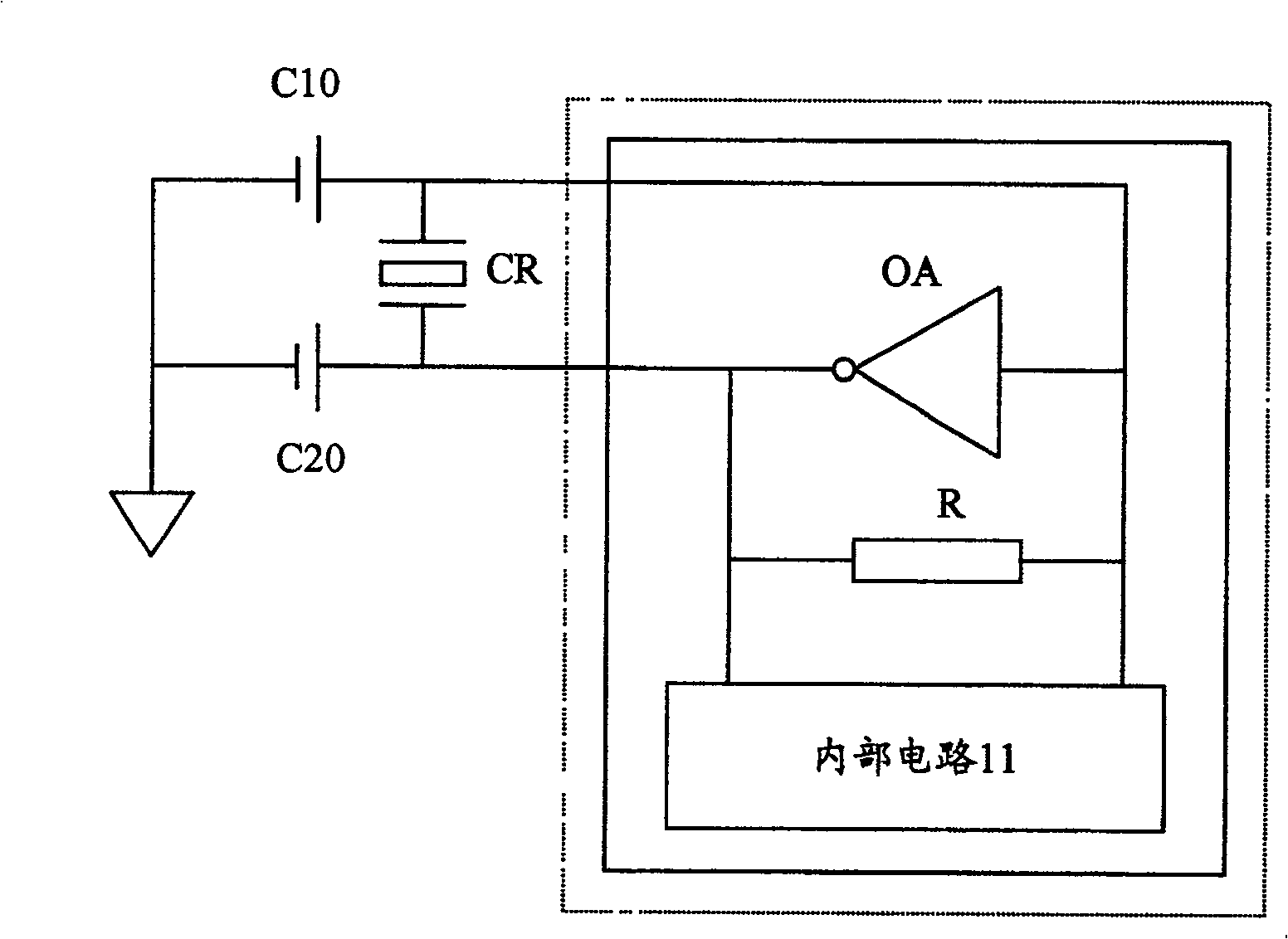 Integrated circuit chip with built-in high precision frequency oscillator