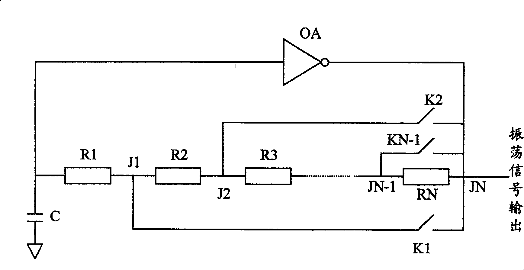 Integrated circuit chip with built-in high precision frequency oscillator