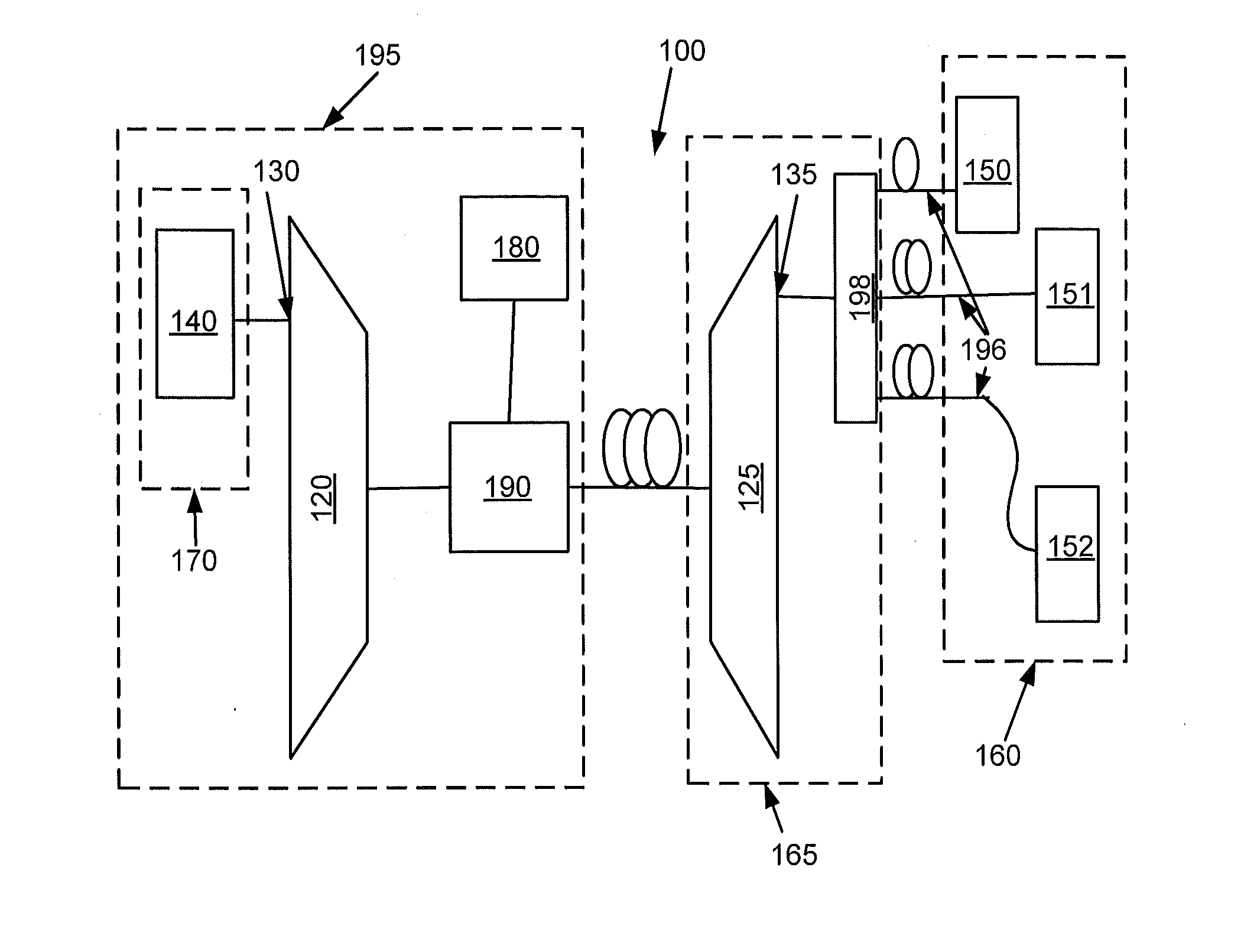 Method and arrangement for receiving an optical input signal and transmitting an optical output signal