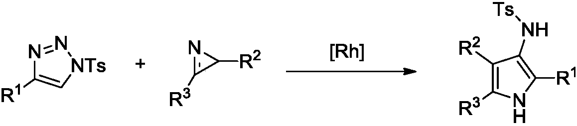 Novel preparation method for polysubstituted 3-aminopyrrole