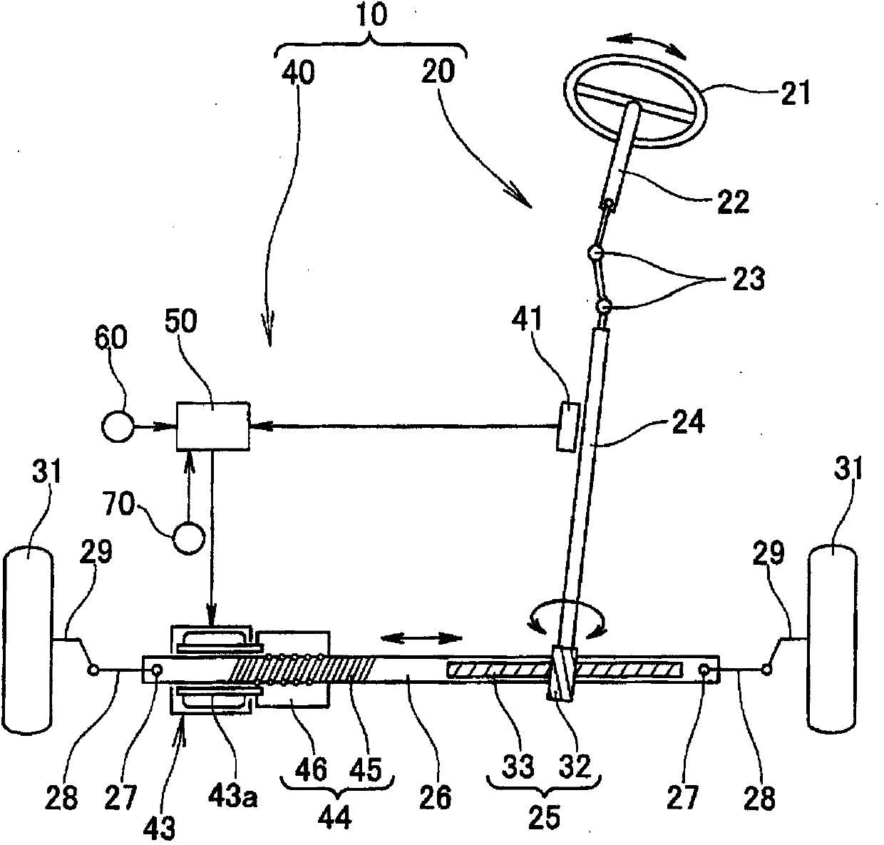 Electronic control device for electric power steering apparatus