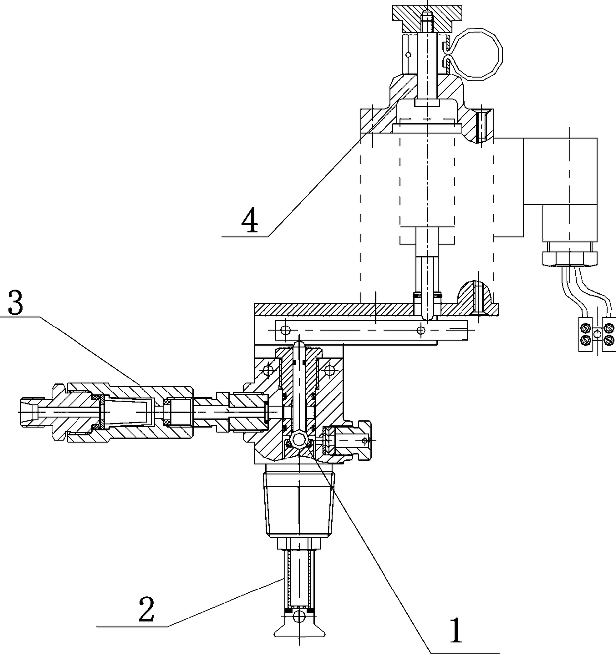 Container valve for driving gas cylinder set of carbon dioxide fire extinguishing system