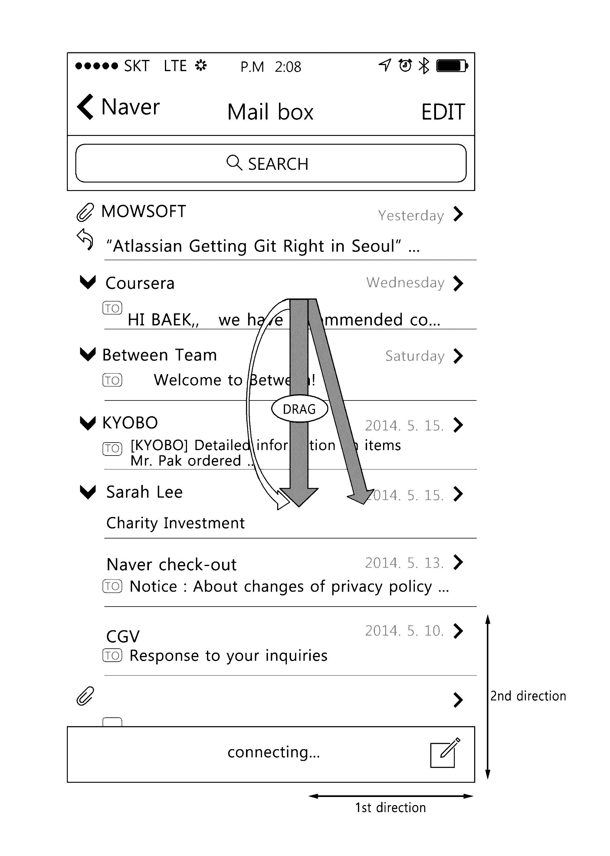 Electronic device including touch screen display for processing file instructions simultaneously and method of operating same