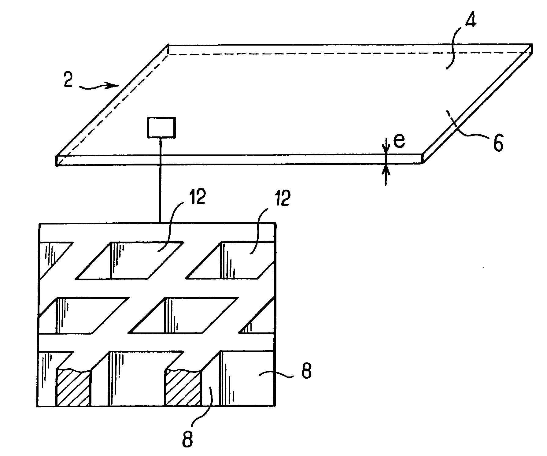 Antiscattering grid and a method of manufacturing such a grid