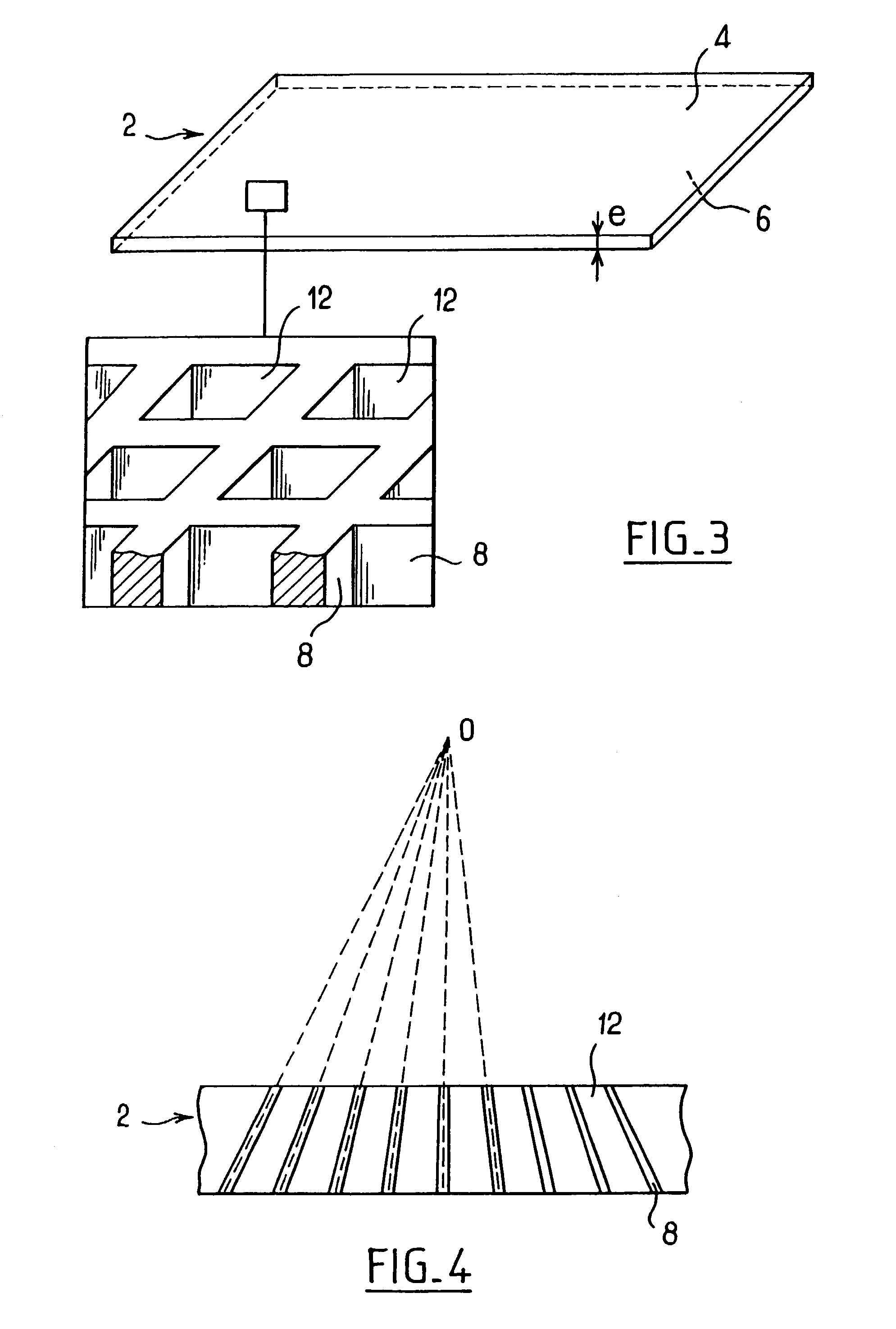 Antiscattering grid and a method of manufacturing such a grid