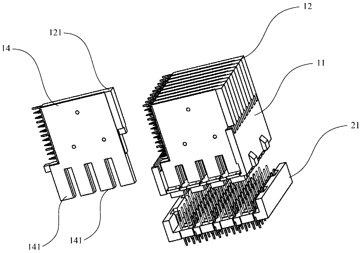 High-speed, high-density connectors with double shielding