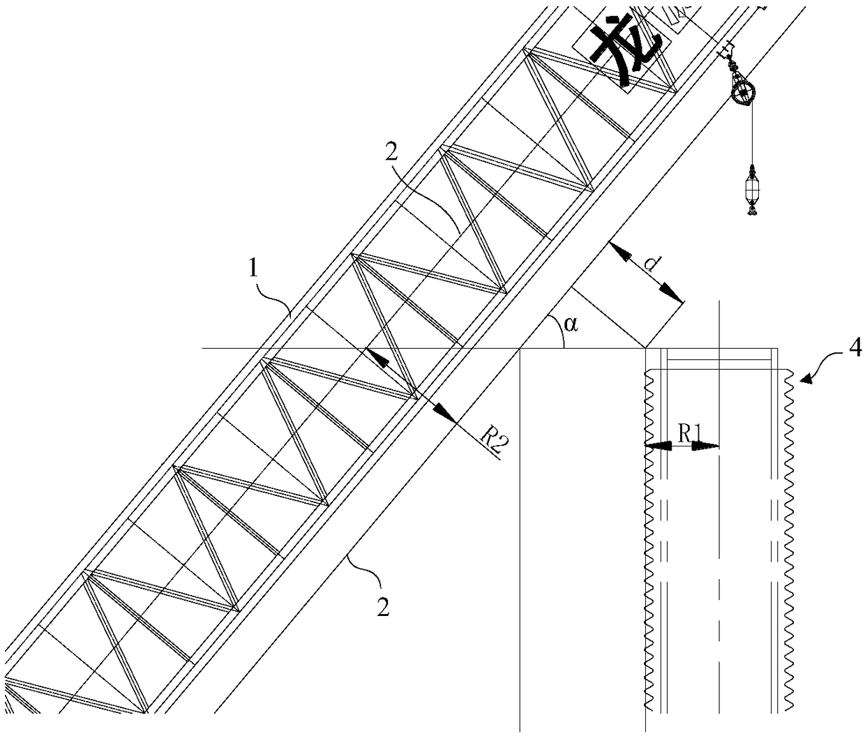 Platform crane collision prevention system and method