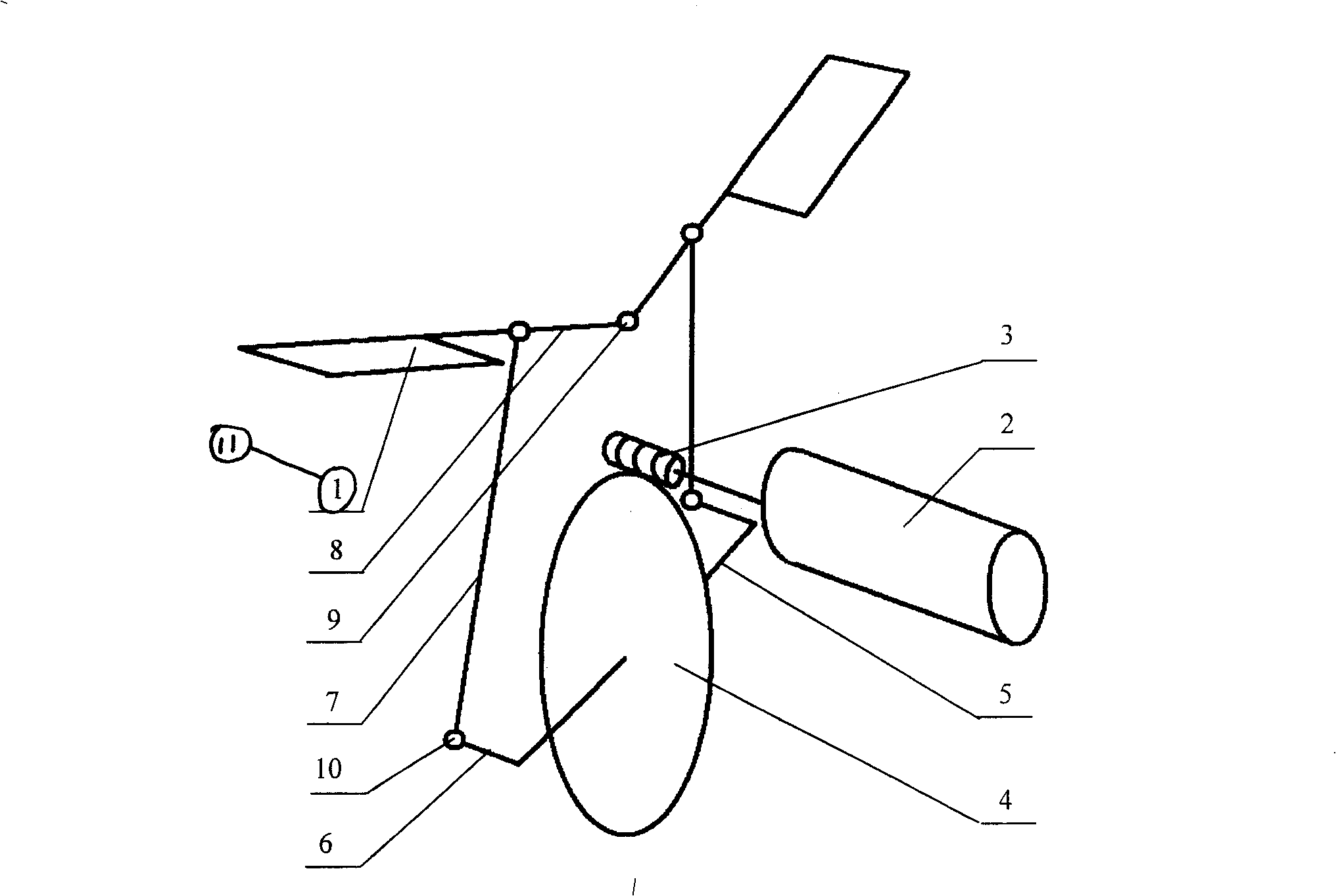 Driving mechanism for wings of minitype ornithopter