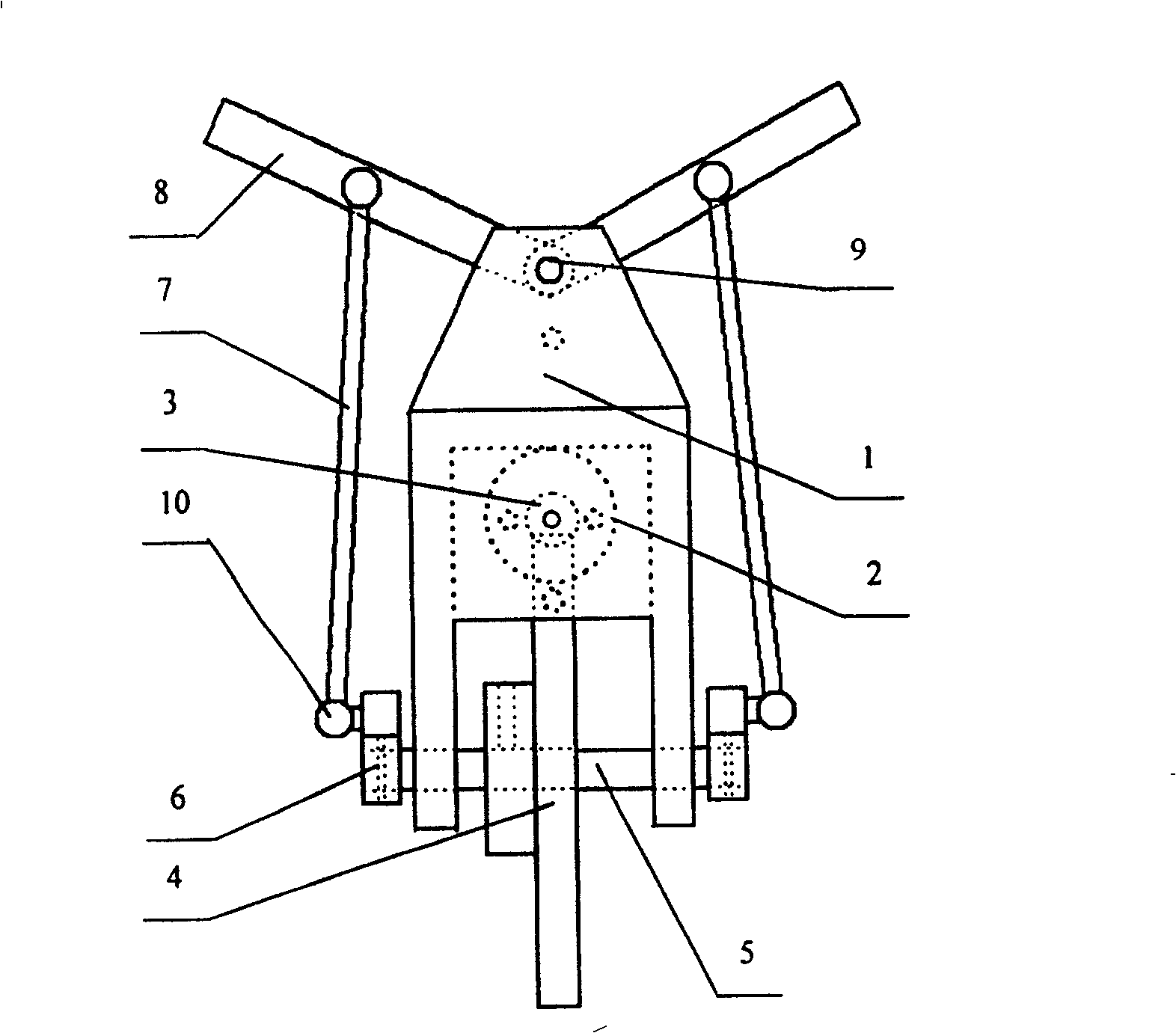 Driving mechanism for wings of minitype ornithopter