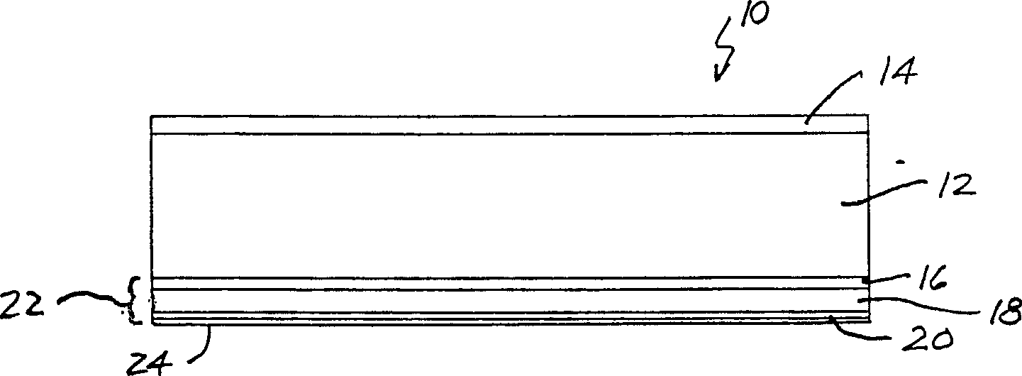 A flushable body fluid absorbent composite