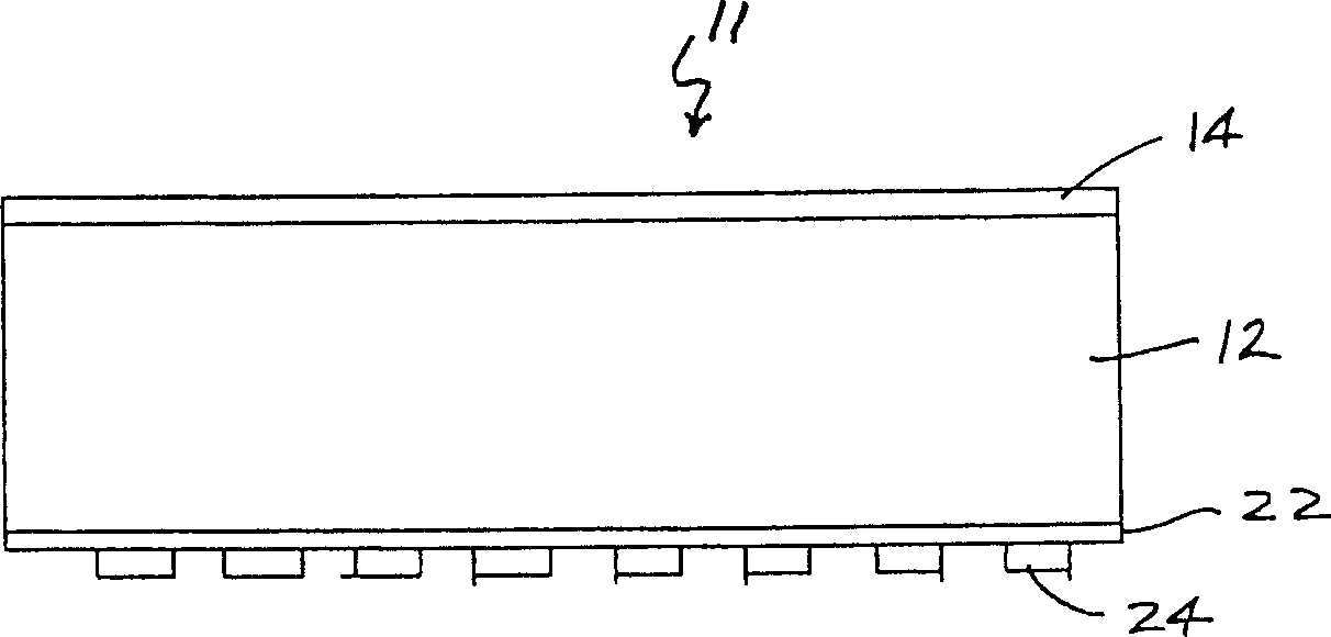 A flushable body fluid absorbent composite