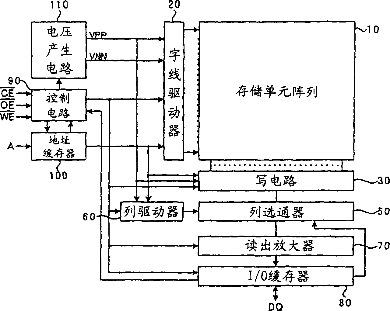 Non-volatile semiconductor memory device and writing method therefor