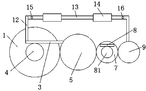 Flip type biological-fertilizer fertilizing device