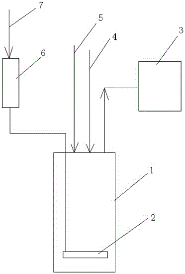 Bleaching process and device used in nitric acid preparation process