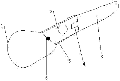 Electronic sports auxiliary finger