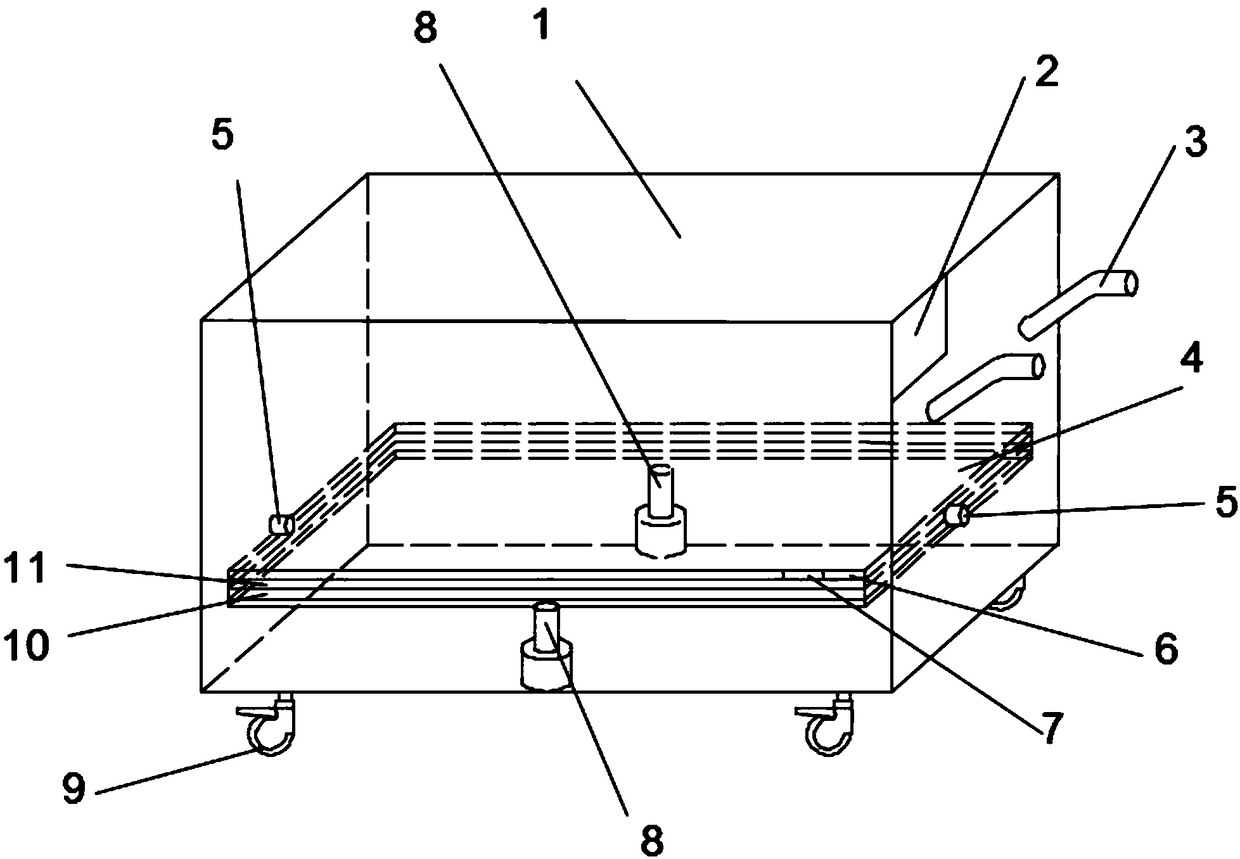 Automatic retractable table trolley