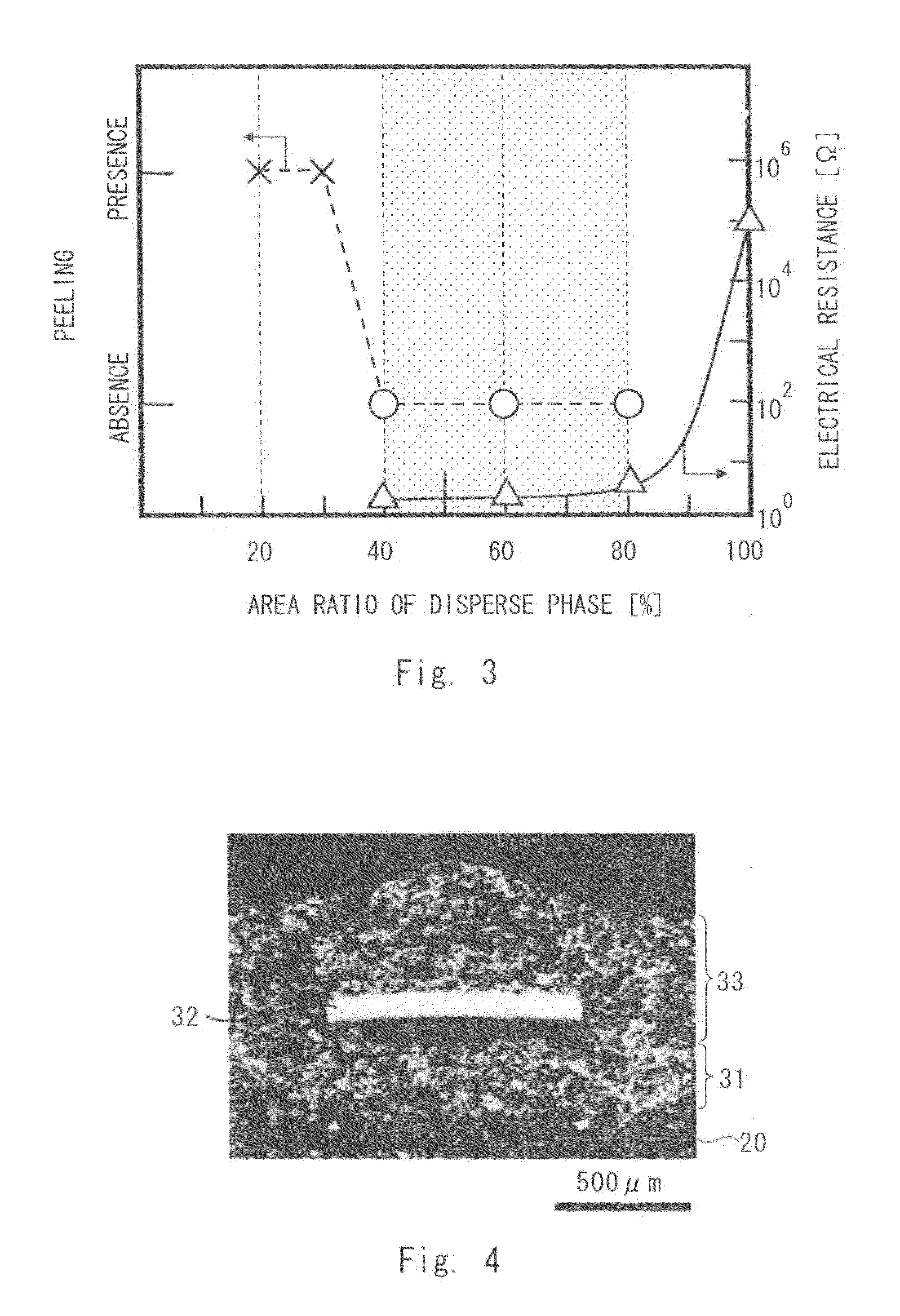 Electrode, electrically heating type catalyst device using same, and manufacturing method of electrically heating type catalyst device