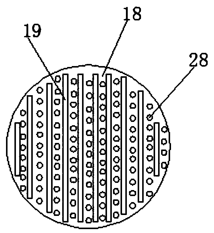 Uniform stirring device for cattle and sheep breeding feed