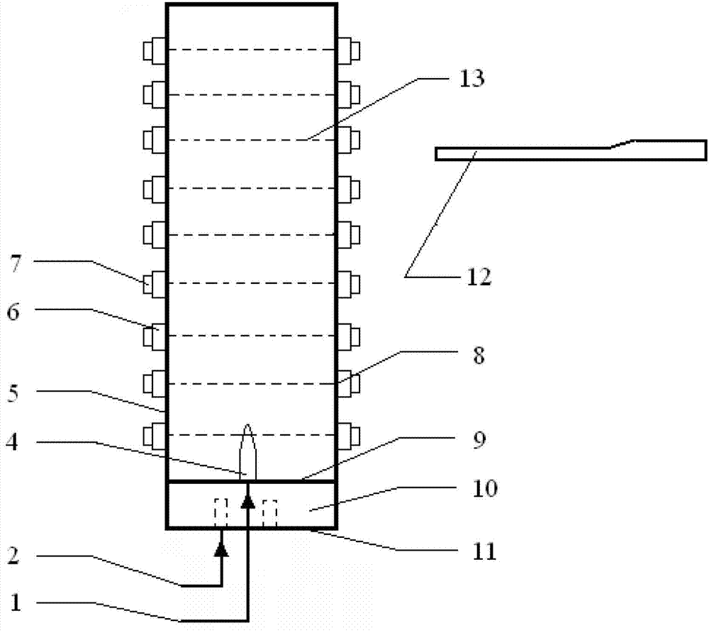 Device for measuring concentration distribution of single-element or multi-element particle system