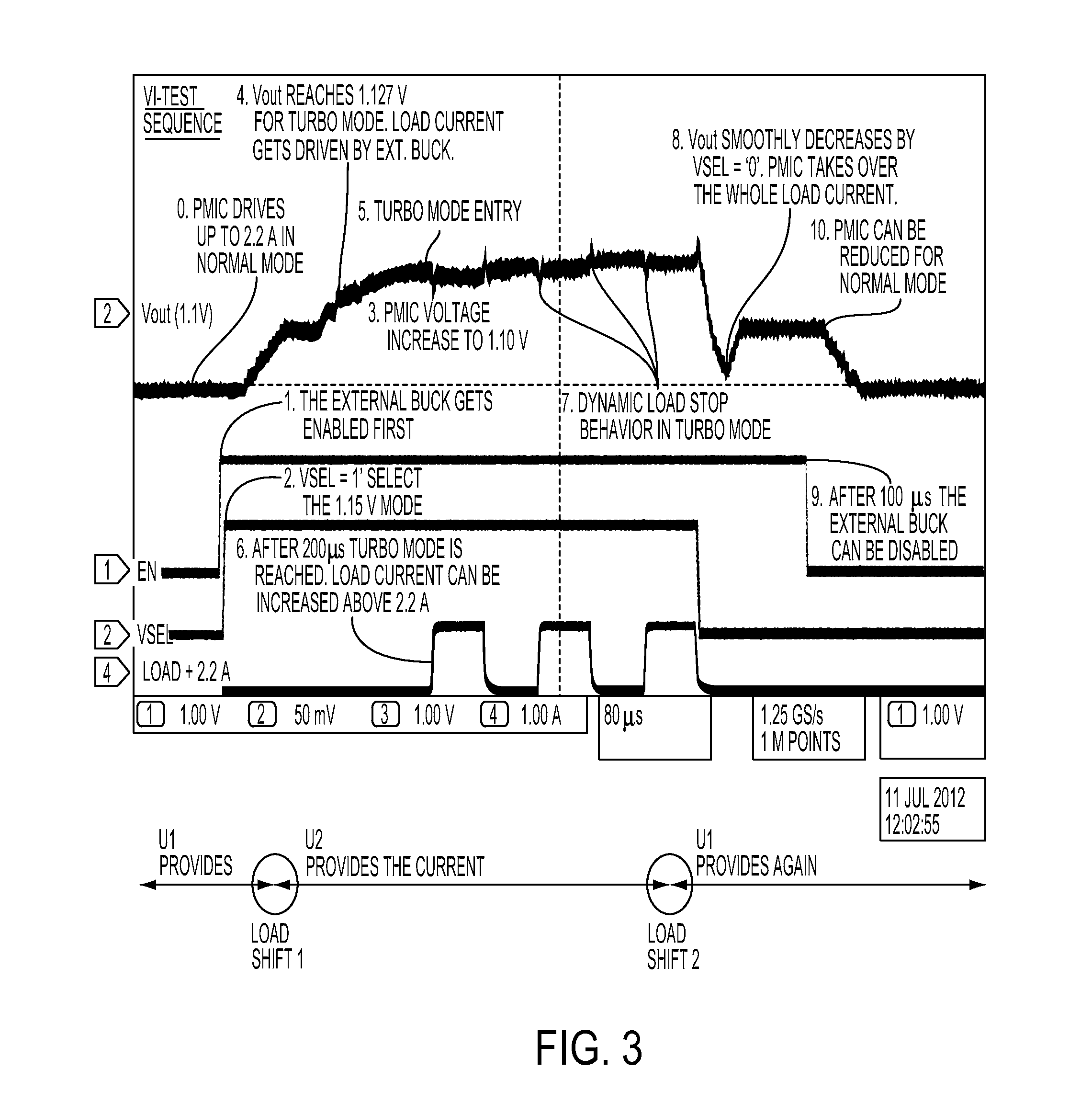 Parallel arrangement of asynchronous buck converters for advanced power capability