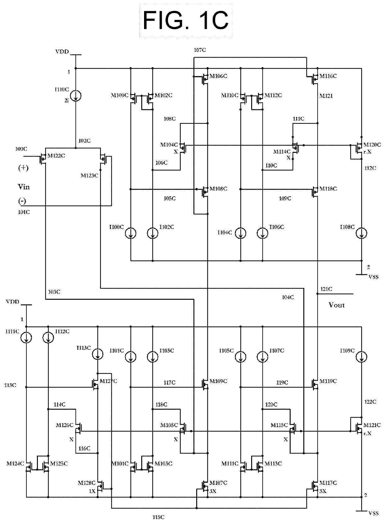 Method of equalizing currents in transistors and floating current source