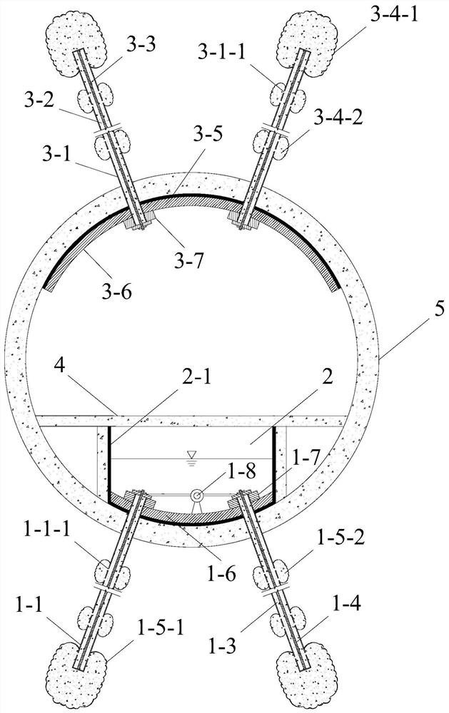 Large-diameter shield tunnel deformation control structure and construction method thereof