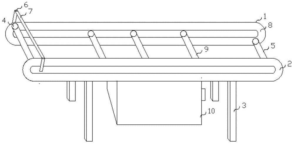 Automatic conveying type batching shaft bracket