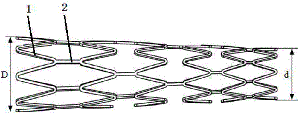Auto-expansion type tapered intravascular stent