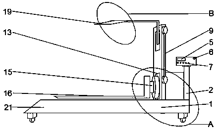 Turnover device for sofa production