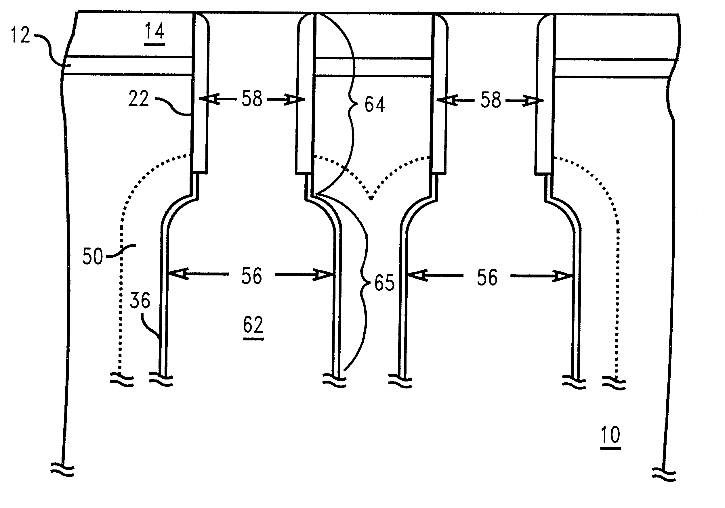Method for a controlled bottle trench for a dram storage node