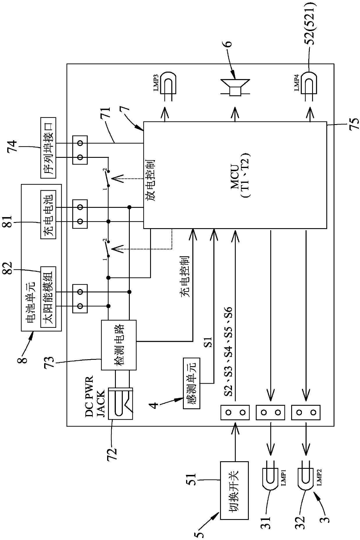 Portable lighting alarm device