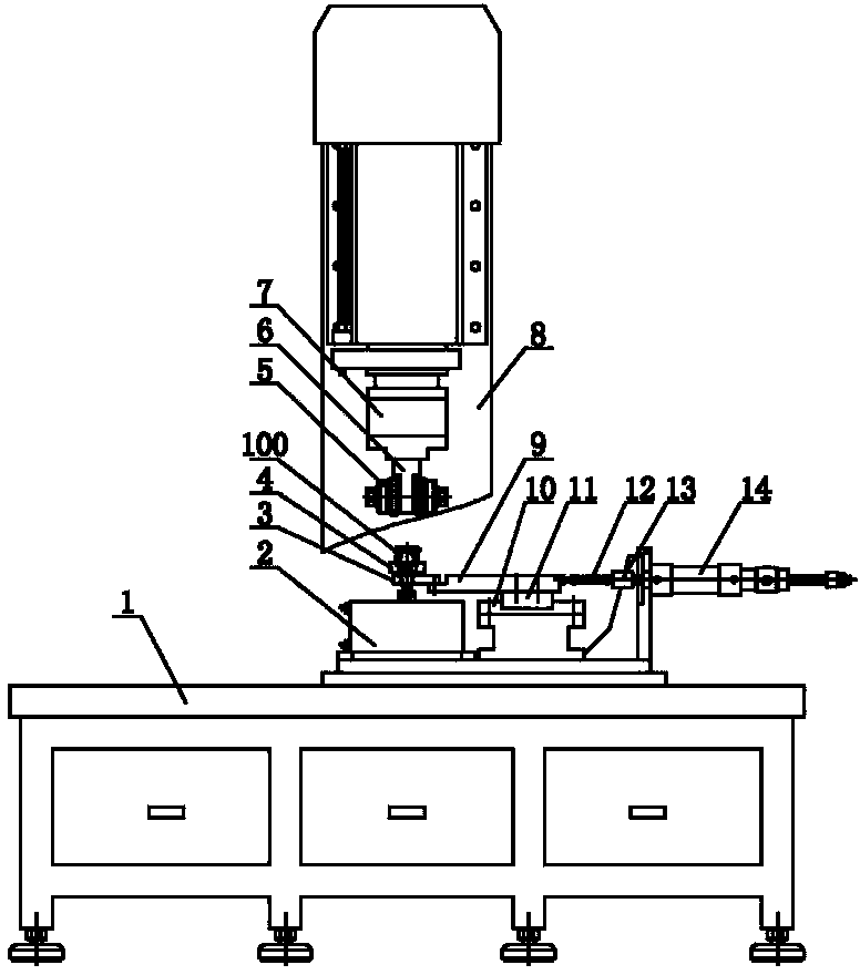 Machine tool special for riveting globe joint
