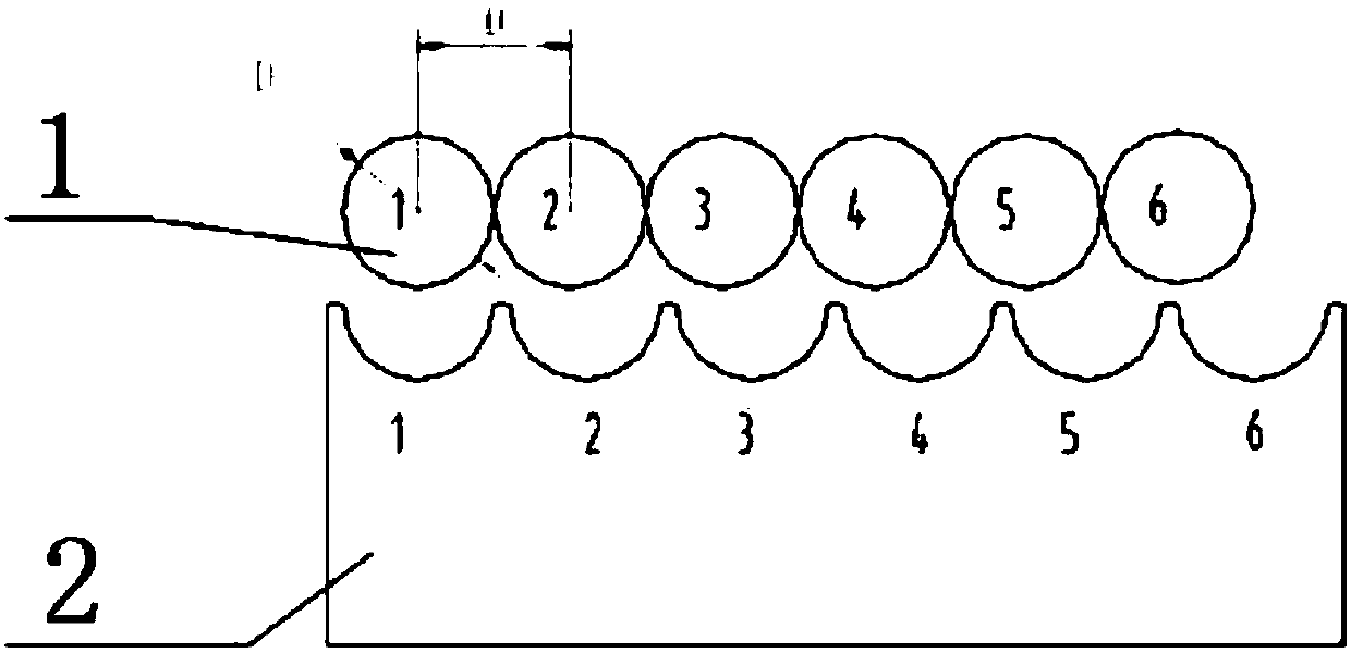 A battery core spacing mechanism and a device for feeding battery cores into casings