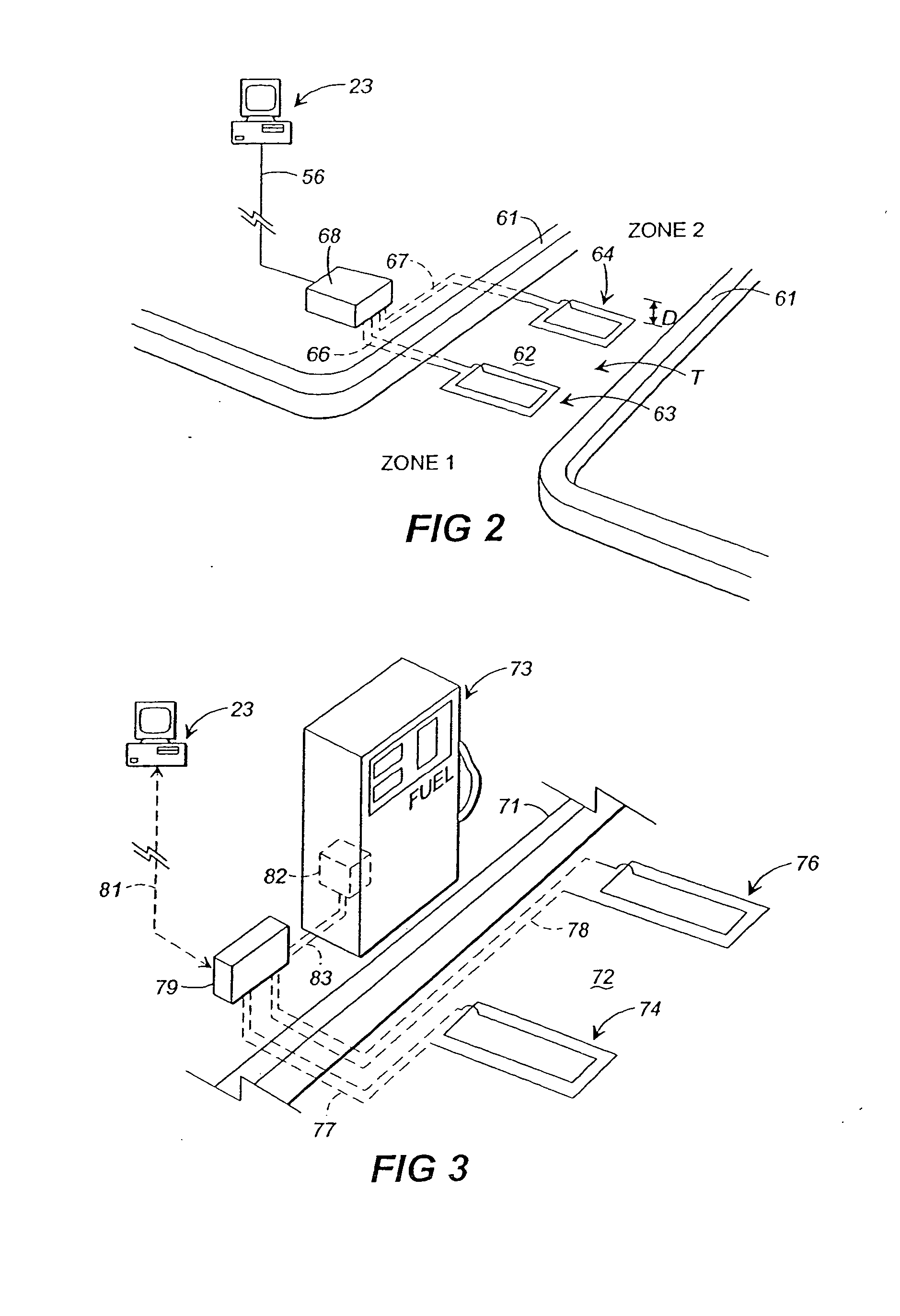 Object control and tracking system with zonal transition detection