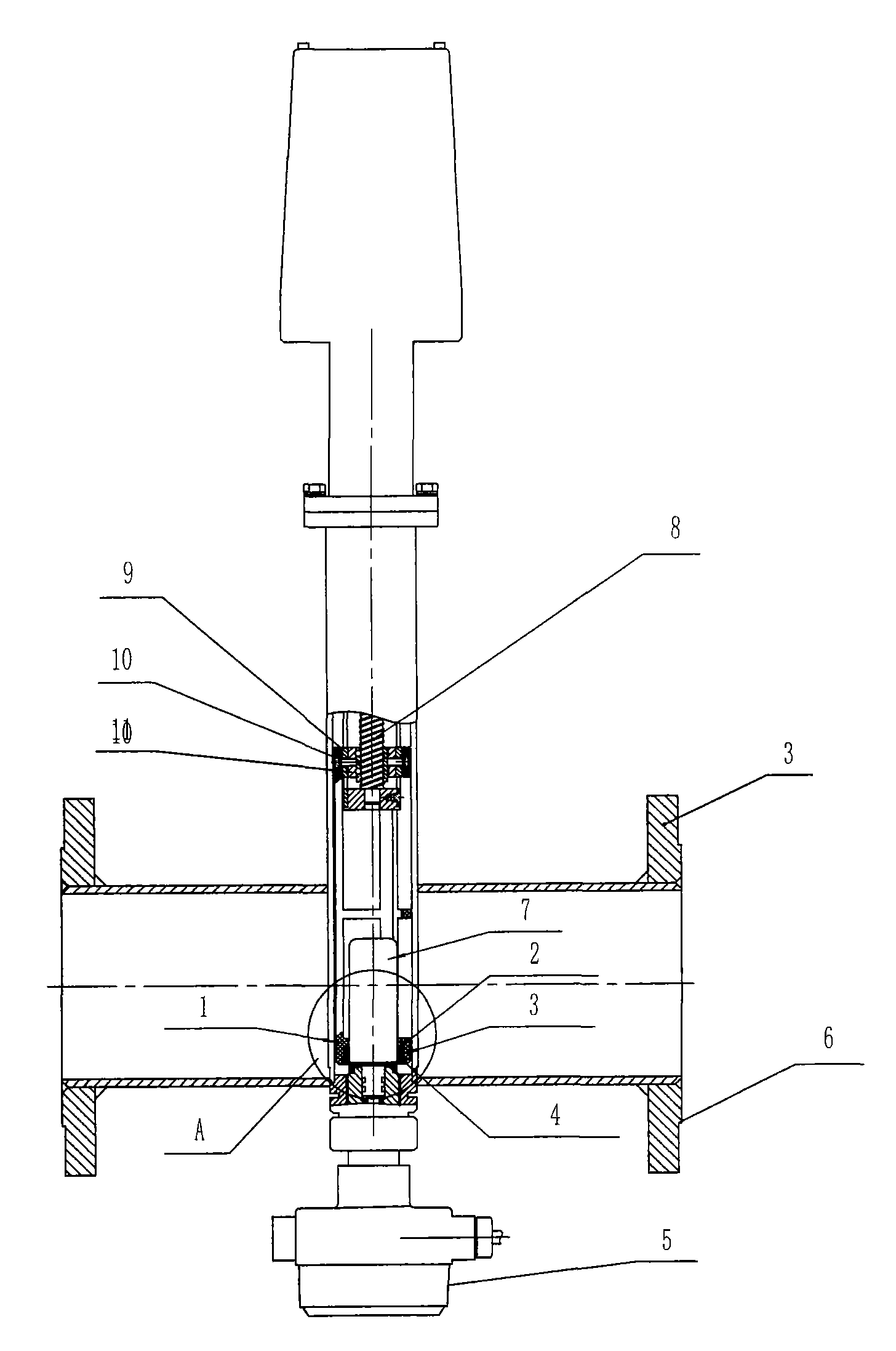 Magnetic ring erasing apparatus of radio frequency water-containing analyzer