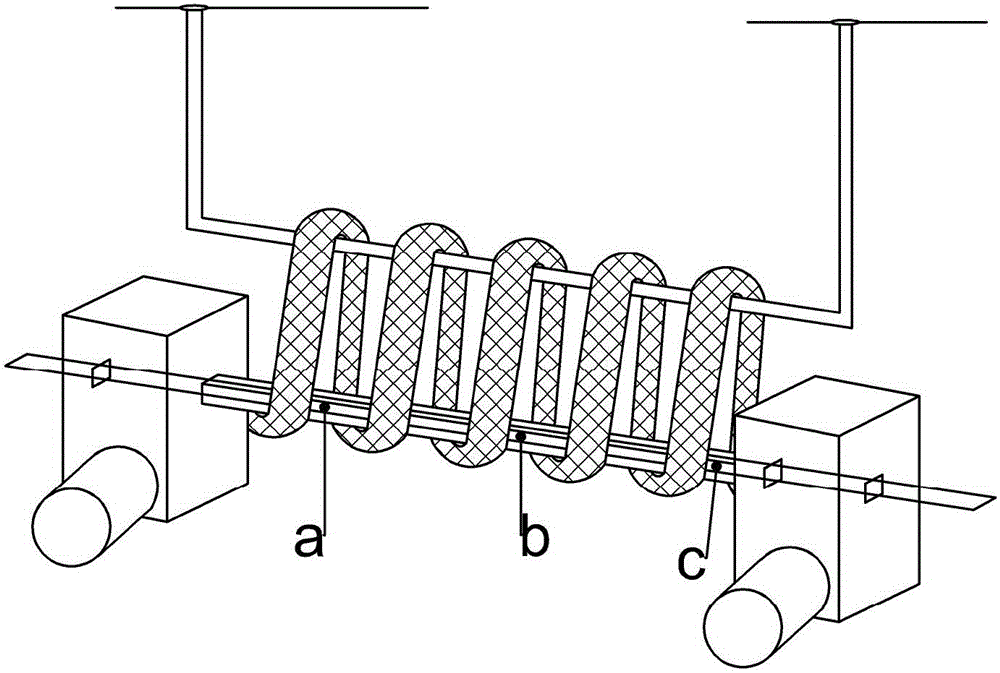 Gas reaction cavity for preparing YBCO strip by MOCVD